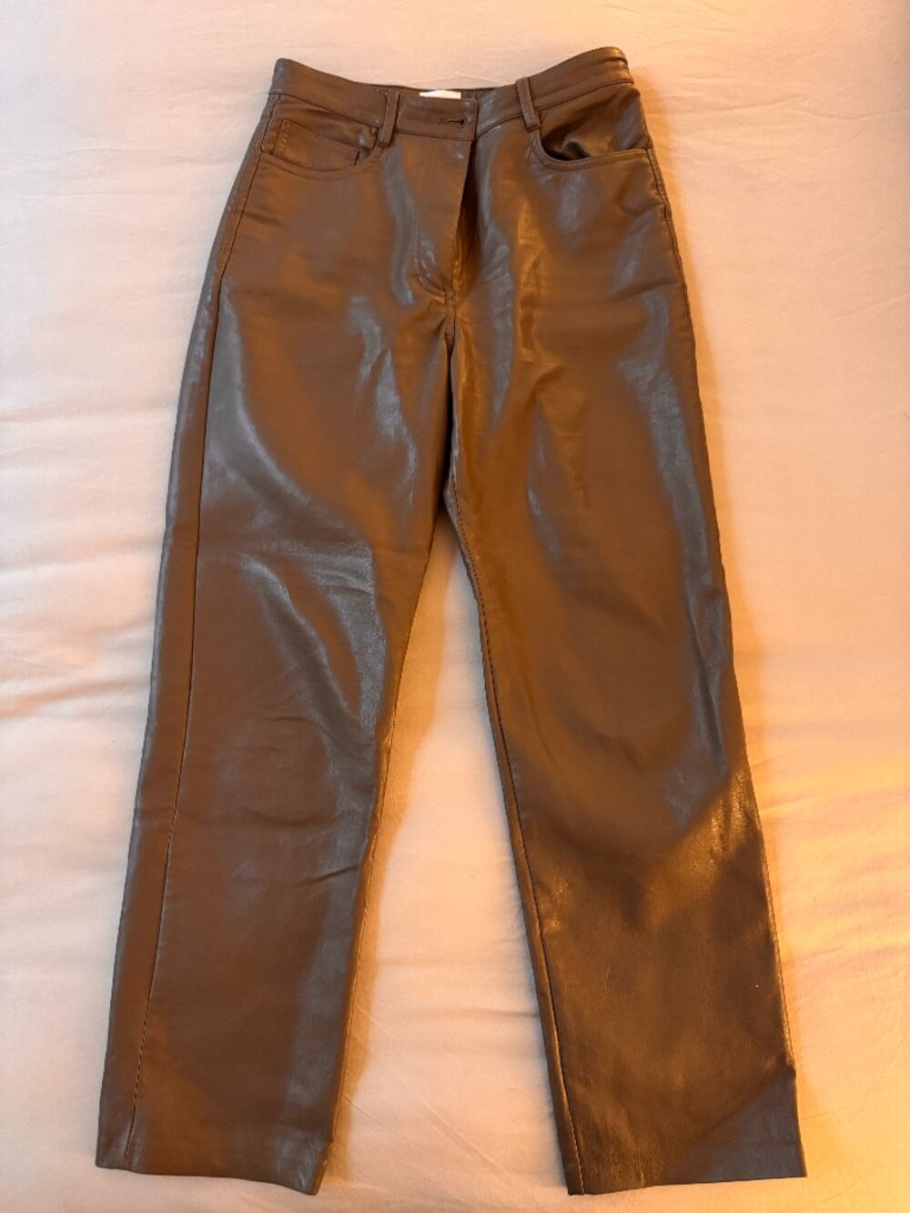 Wilfred Mud color faux leather pants - Sz 4